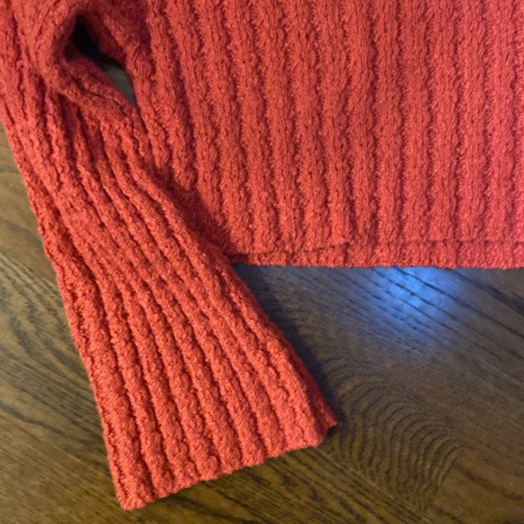 Urban Outfitters Crop Sweater Coral Rust Soze SP - Picture 3 of 5